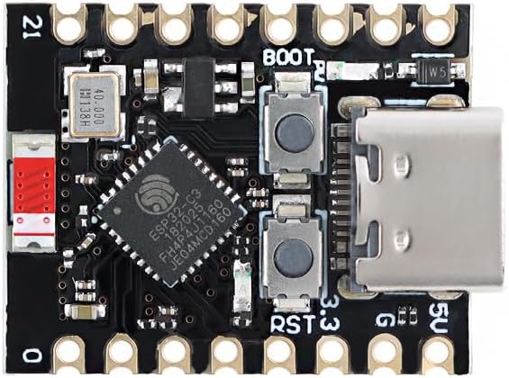 MusRock ESP32-C3 Mini Development Board Wi Fi + BT Module for IoT Projects,