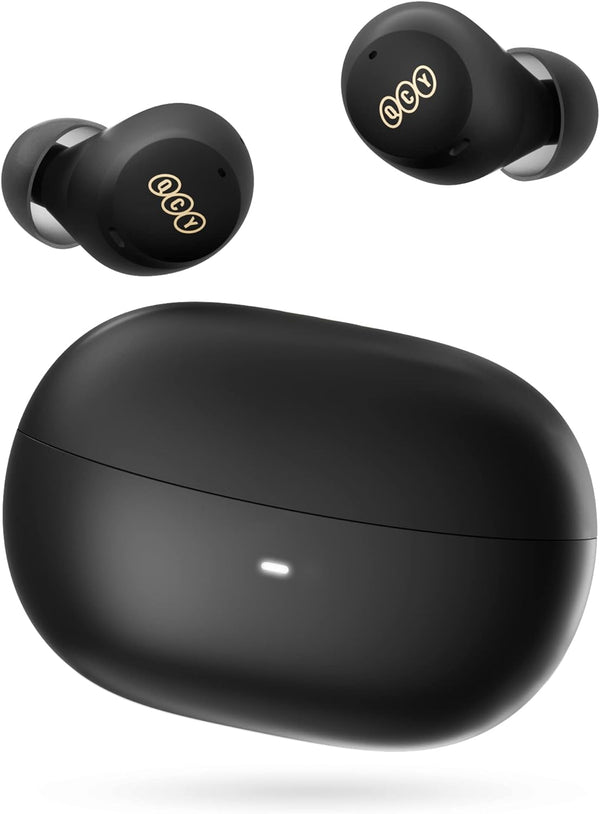 QCY HT07 Multi-Mode Active Noise Cancelling Wireless Earbuds, AI-Enhanced Calls, Bluetooth 5.2, 32H Playtime