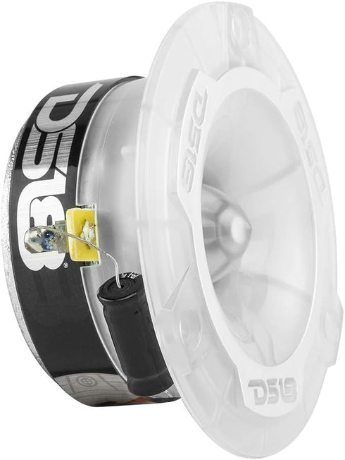 DS18 PRO-TW1L 3.8" RGB Aluminum Super Bullet Tweeter - 2 Speakers, 400W Max, 200W RMS, Built-in Crossover