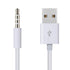 3.5mm MP3 Male Jack to USB Charging Data Cable Compatible for SYRYN Waterproof Player, Headphones, White