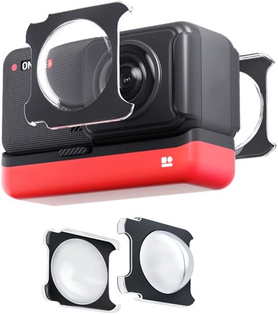 Sticky Lens Guards for Insta360 ONE RS/R Dual-Lens 360 Mod Protector for Action Camera Accessory