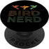 Bird Nerd Retro Vintage Distressed Bird Watcher PopSockets Swappable PopGrip