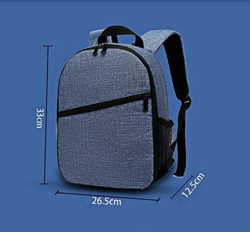 Waterproof Camera Backpack, Large Capacity Camera Bag for Unisex Outdoor Photography Hiking Travel, Grey