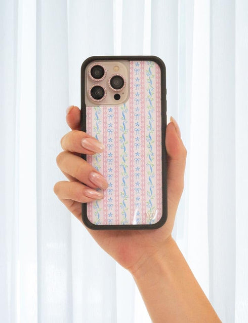 Wildflower 15 6.5ft Cases - Compatible with iPhone Plus | Protective Black Bumper, Drop Test Certified, Women Owned