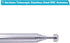 Fancasee 2-Pack BNC Radio Antenna with BNC Male Plug Jack Connector Adapter Telescopic Stainless Steel HF VHF UHF BNC