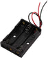 6 Pieces 3 Slots AAA Battery Case Holder, 1.5V Battery Spring Clip Storage Box with 6 inches Wire Leads