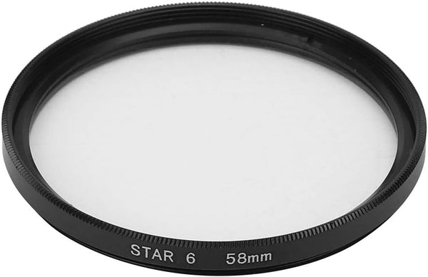 YYOYY 58mm Star Filter - Camera Lens Effects Filters, Small Size and Lightweight, Optical Glass for