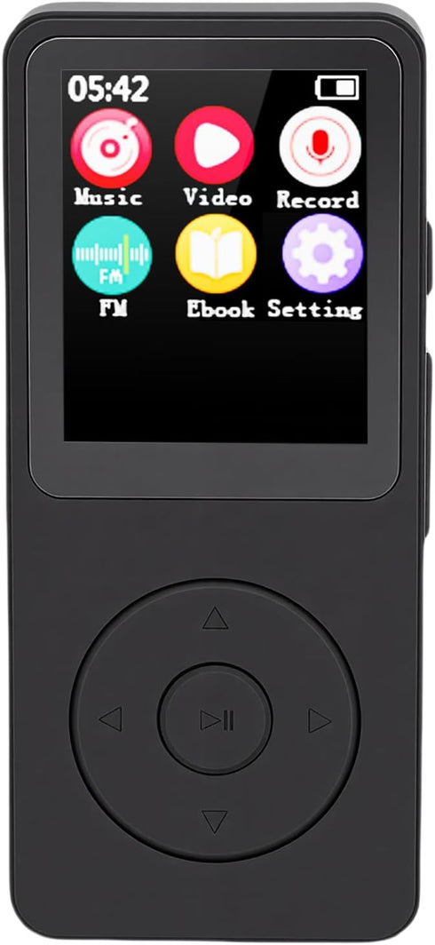 TIKATARER 2.4 Inch MP3 Player with Bluetooth 5.4, HiFi Music Player, Built in
