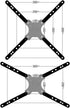 IFCASE 32 55 inch 200x200mm 400x400mm 300x300mm (2.0) Steel Adapter Bracket Convert for Screens to LCD LED TV VESA