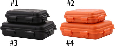 Protective Waterproof Case, Outdoor Shockproof Storage Case with Sponge for Smartphone Hard Drive, 5.3x1.6x3.1