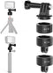 SUREWO Quick Release Base Mount Kit for GoPro, Magnetic Suction & Swivel Lock Adapter for GoPro Hero Series