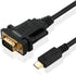 USB Type C to RS232 DB9 Serial Port Adapter Cable, FTDI Chipset, Supports Windows and Mac Linux