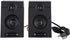 Portable Computer Speakers - Wired Pair 3in Stereo HiFi Multimedia PC Subwoofer with Non Slip Mat