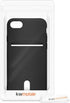 kwmobile Case for Apple iPhone SE (2022), SE (2020), iPhone 8, iPhone 7, Black Soft TPU Phone Cover with Card Holder