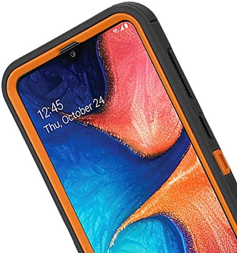 Annymall Heavy Duty Defender Armor Case, Built-in Screen Protector for Samsung Galaxy A20/A30/A50 Models