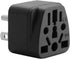 2-Pack ALINNA US Travel Plug Adapter, EU to US Plug Adapter, Universal EU UK AU CN JP to USA (Type B), Grounded 3 Prong USA Wall Plug Adaptor Outlet Power Converter (Black)
