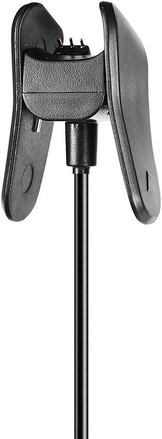 Garmin Vivosmart 4 Charger - Replacement Charging Data Cable Clip Cord (Black, 2-Pack) for Vivosmart 4.