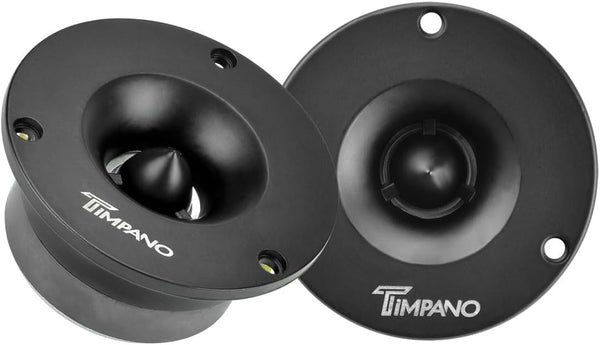 Timpano TPT-ST3 3.75 Inch Super Tweeter Black, 4 Ohm, 500 Watts Peak, Pro Car Sound System Bullet Tweeters (Pair)