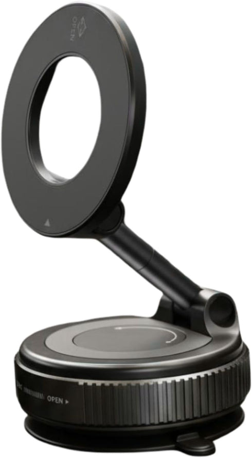 Generic Magnetic Car Phone Mount 360 Rotating Vacuum Suction Cup for iPhone &