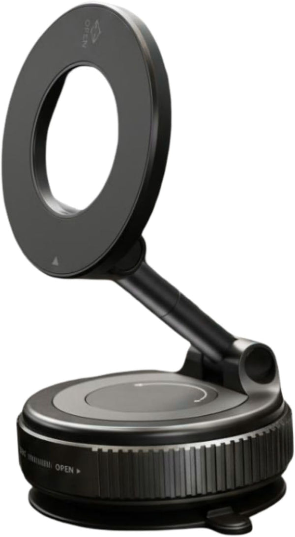 Generic Magnetic Car Phone Mount 360 Rotating Vacuum Suction Cup for iPhone &
