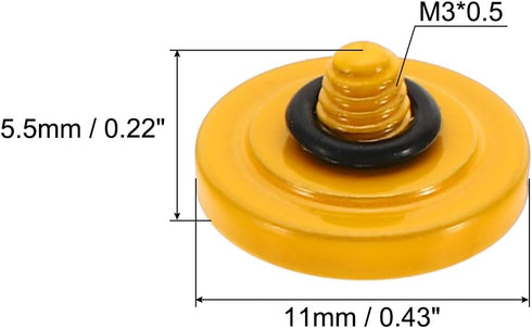 5 Pack PATIKIL Camera Shutter Button, Soft Shutter Release Button Pure Copper Camera Button Concave Suitable for Nikon