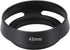 Camera Lens Hood, 43mm Black Metal Lens Hood with Plastic Lenses for Leica Photography Accessory