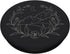 Boho Mountain Moon Night Botanical Floral PopSockets Adhesive PopGrip, Ash Black