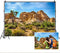 Sandstone Desert Mountain Backdrops, Yeele 5x3ft Vinyl Blue Sky White Clouds Cactus Tropical Landscape Photography