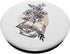 Books Are My Therapy Lover Bookish Librarian Line Art Floral PopSockets Standard PopGrip