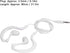 Swimming Headphones 3.5mm Plug, IP68 Waterproof Conduction Earbuds, Water Resistant for Running, Surfing, Diving - White