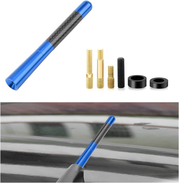 Yourkar Car Short Antenna, 4.72 Inch Aluminum Auto Roof Mount Short Antenna, Radio