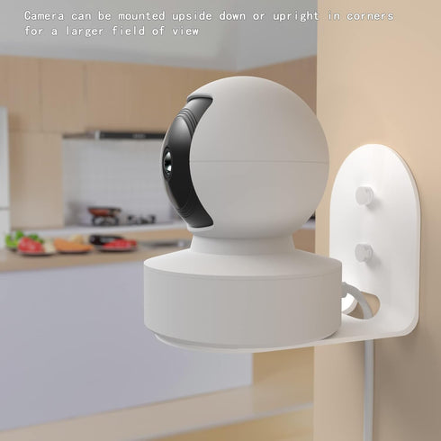 Metal Wall Mount for Kasa Indoor Pan/Tilt Smart Security Camera, Upside Down or Upright, Pack of 2