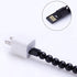 UKCOCO USB Type C Cable, 2 Pack - Bead Bracelet USB Data Sync Fast Charging Cable for S9 S8 Note 9 8, V20 V30 G5 (Black