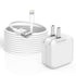 MFi Certified 10FT iPad Charger Cord with 12W Fast Charging Block, Portable Travel Plug, Compatible with iPad, iPhone,