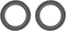Speaker Foam Edge Surround Rings, Rubber Perforated Subwoofer Rings Replacement Parts - 7 Inch/Black / 2 Pack