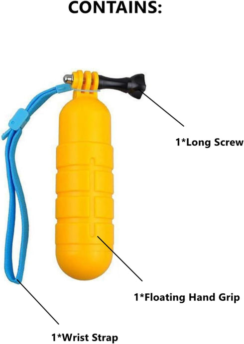 Waterproof Floating Hand Grip Monopod for GoPro Hero 12/11/10/9/8/7/6/5/4 and Action Cameras