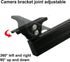 V-Fiabilidad 8" 180 Long Arm Bracket Degree Rotatable Projector Wall Mount Stand Bracket for Security CCTV Camera Wall