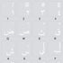 4Keyboard Arabic Keyboard Stickers with White Lettering ON Transparent Background