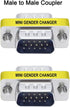 DTECH 3-Pack VGA Connector Female to Female Gender Changer, Male to Female Adapter, Male to Male Coupler
