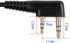 Tactical U94 PTT Cable Plug Headset Adapter Compatible with Baofeng Radios BF-F8HP, BF-F9, UV-82, UV-5R