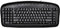 Ergonomic Left Handed Keyboard for Business/Accounting - 8 Multimedia Hotkeys, Reduces RSI, Improves Posture