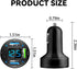 4 Ports USB Car Charger, 66W Super Fast Charging USB QC 3.0, USB Adapter Charger with LED Voltmeter for Car Cigarette Lighter Plug, Compatible with Most Cell Phone (1, PD+QC3.0+2.4A) by Moioee