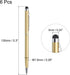 MECCANIXITY 6pcs Metal Stylus Pen Ballpoint Pen 2 in 1 Universal Retractable Ink Pen with Stylus Tips for All Capacitive Touch Screen Device, Gold