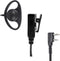 2-Way Radio Earpiece D Shape Loop Ring Headset for Baofeng, Retevis, Kenwood 2 Pin Walkie Talkies