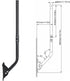 PIBIDI Adjustable Antenna & Weather Station Mounting Pole, Universal Mount Brackets, Easy Installation, Weather Proof