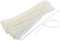 TrendBox 500 White Self-Locking Nylon Plastic Cable Cord Zip Ties, Size: 4x250mm/10 inches, Durable Indoor Outdoor