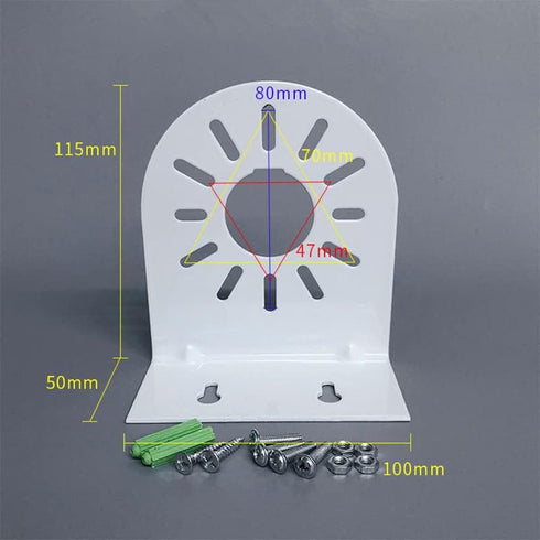 OwlCat L-Shape Dome CCTV Security Camera Mount Bracket, Metal Right Angle Wall Ceiling Mount for Mini Dome IP Camera,