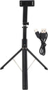 Luqeeg 360 2 All in One Phone Selfie Stick, Degree Rotating Extendable Selfie Stick Tripod with Remote & Lights, Ideal