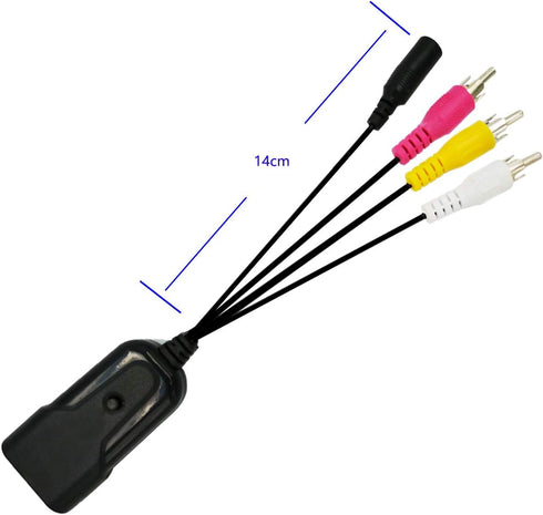 HDMI Mini AV Adapter, HD Converter Box HDMI to Composite RCA AV/CVSB L/R Video 720P 1080P