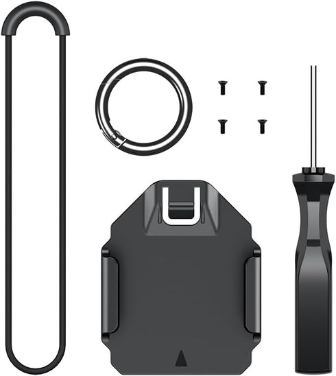 PROfezzion AirTag Holder Case with Key Ring, 3M Adhesive Mount, IPX8 Waterproof, for Keychain, Dog Collar